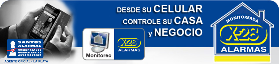 x28alarmas - agente oficial zona La Plata, venta e instalación.